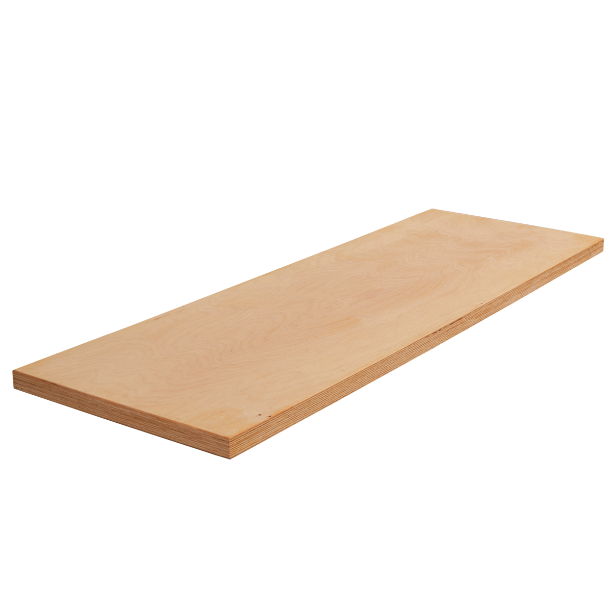 Beech plywood bench top for 2 units -  length 136cm