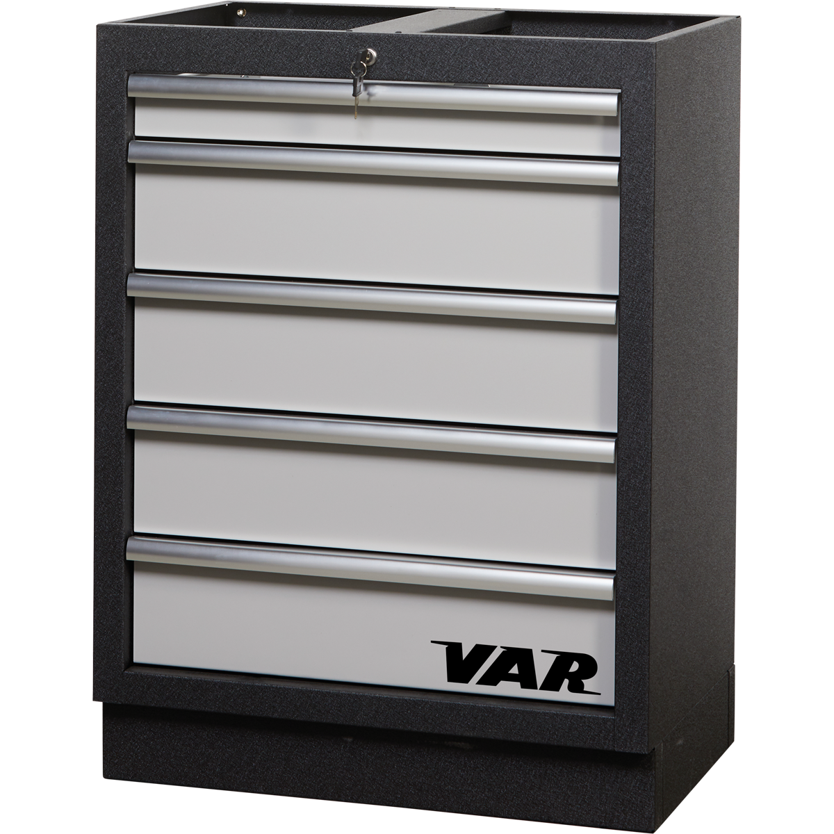 5-drawer cabinet - black granite painting