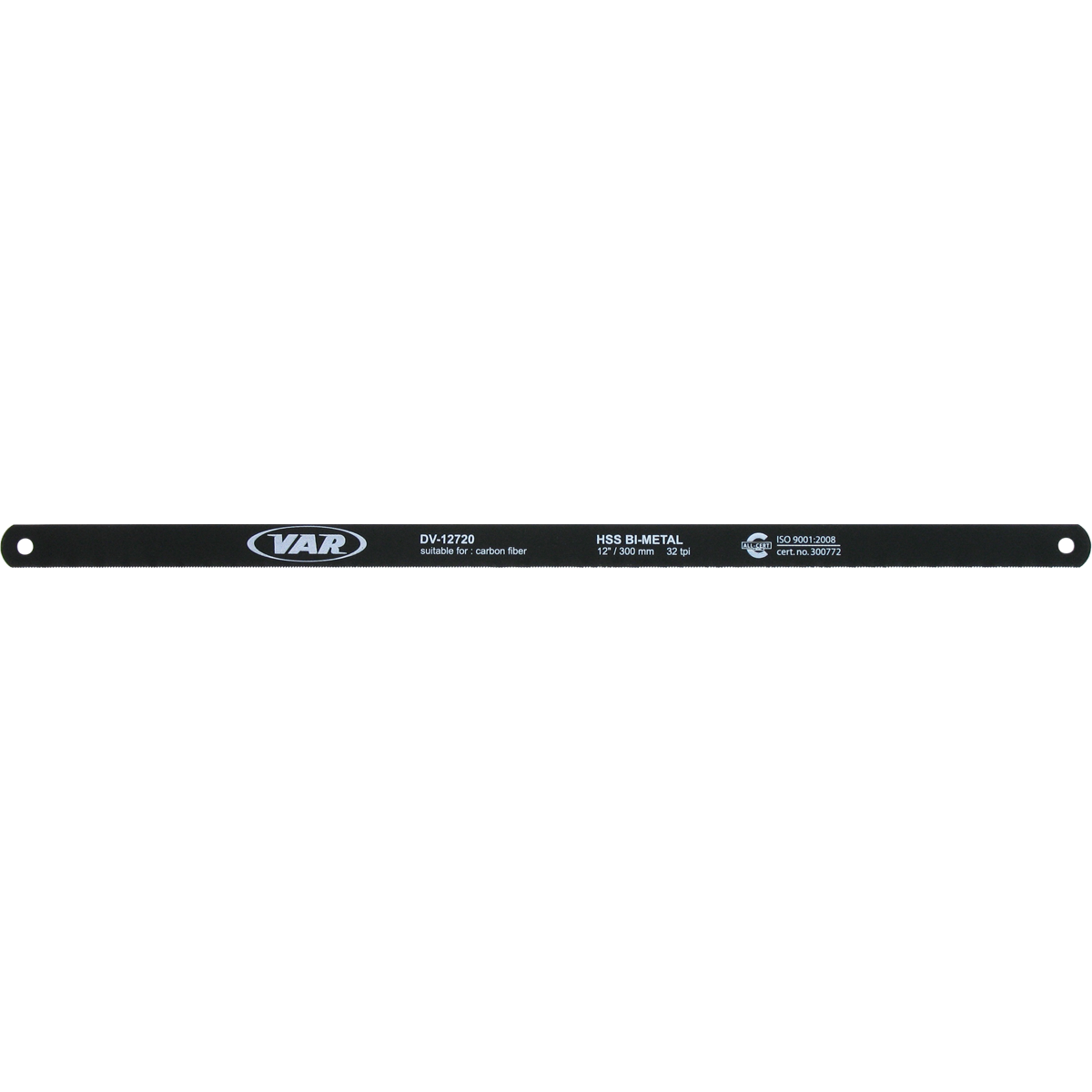 Special hacksaw blade for cutting carbon fiber tubes (Super HSS)