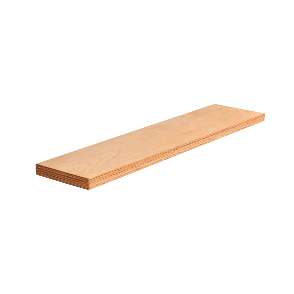 Beech plywood corner bench top extension of 23cm deep