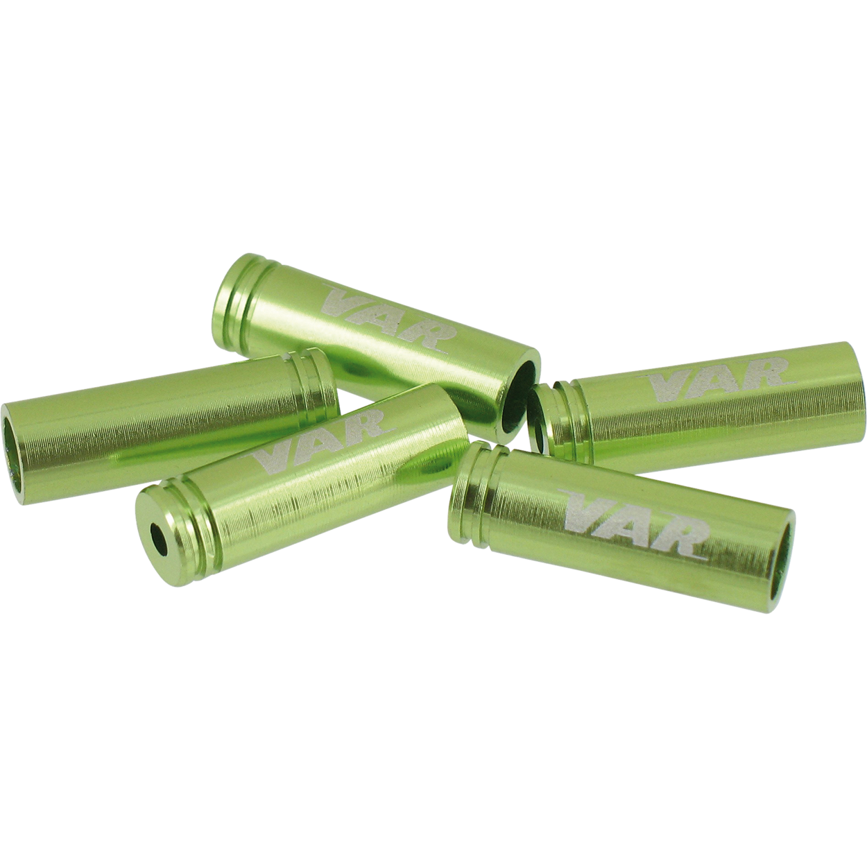 Polybag 4 cable ends for rear cables - green